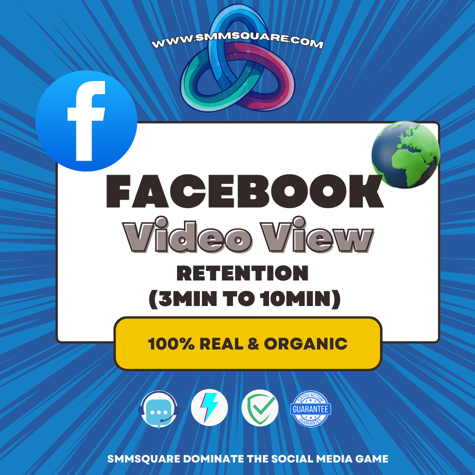 Facebook Video Views Rétention (3Min à 10Min)