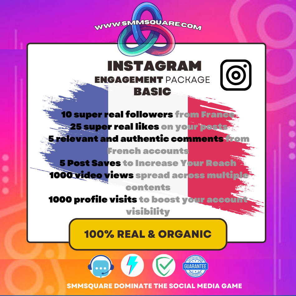 Instagram Engagement Basic - France 🇫🇷