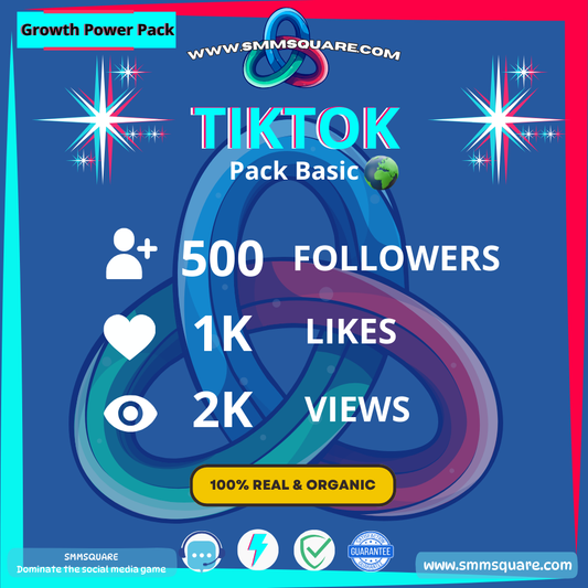 TIKTOK Pack Basic [ 2K vues, 1K likes, 500 followers ]