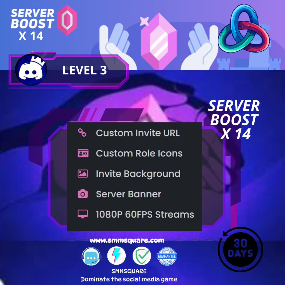 DISCORD 14x Server Boost  [1 Mois]