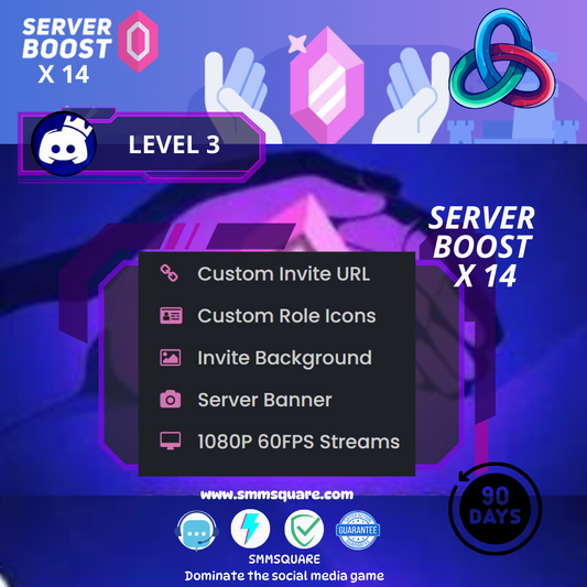 DISCORD 14x Server Boost  [3 Mois]